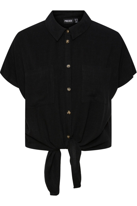 Pieces pcvinsty ss linen tie shirt noos
